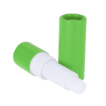 Bálsamo labial com proteção SPF 15 em embalagem de cartão reciclado FSC cor verde segunda vista