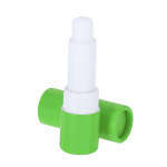 Bálsamo labial com proteção SPF 15 em embalagem de cartão reciclado FSC cor verde terceira vista