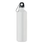 Garrafa antifugas de aço inoxidável reciclado de 750 ml cor branco