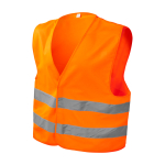 Colete de alta visibilidade para uso profissional XL RFX™ cor cor-de-laranja fluorescente segunda vista frontal