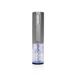 Saca-rolhas elétrico de aço inox, recarregável via USB cor cinzento