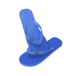 Havaianas com logo e bandeira do Brasil Brasileiras cor azul primeira vista