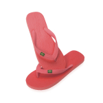 Havaianas com logo e bandeira do Brasil Brasileiras cor vermelho segunda vista