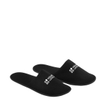 Chinelos de poliéster com logótipo para hotel Roomie cor preto vista principal