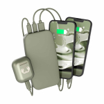 Power bank com carregamento rápido 20W Fresh 'n Rebel 18.000mAh cor verde suave