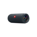 Coluna JBL Flip Essential 2 portátil com bateria de longa duração cor cinzento topo vista ângulo frontal direito