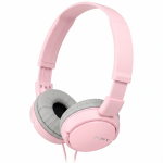 Auscultadores de arco dobráveis com fio Sony MDR-ZX110 cor cor-de-rosa