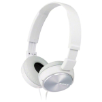 Auscultadores compactos personalizáveis com cabo Sony MDR-ZX310 cor branco