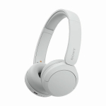 Auriculares Sony WH-CH520 elegantes com ligação sem fios cor branco vista principal