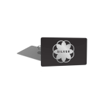 Pin metálico oval pequeno com acabamento brilhante e fecho borboleta