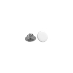 Pin metálico quadrado médio com acabamento brilhante e fecho borboleta