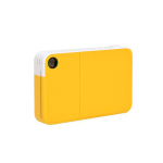 Câmara instantânea com impressão imediata e flash Kodak Printomatic cor amarelo