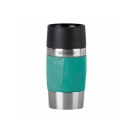 Copo térmico take away em aço inoxidável, compacto e antifugas cor verde
