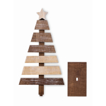 Árvore de Natal decorativa feita de madeira personalizável cor madeira terceira vista