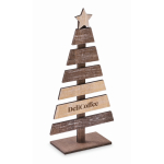 Árvore de Natal decorativa feita de madeira personalizável cor madeira vista principal