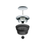 Decantador de vidro com filtro integrado e fecho prático WMF 1 L cor preto