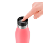 Garrafa térmica em aço inoxidável anti-gotas com tampa 360° Tefal 500ml cor coral