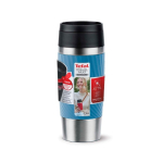 Copo térmico hermético aço inoxidável Tefal Travel Classic Twist 360 ml cor azul
