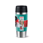 Copo térmico hermético aço inoxidável Tefal Travel Classic Twist 360 ml cor verde