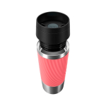 Copo térmico hermético aço inoxidável Tefal Travel Classic Twist 360 ml cor coral