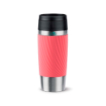 Copo térmico hermético aço inoxidável Tefal Travel Classic Twist 360 ml cor coral