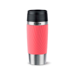 Copo térmico hermético aço inoxidável Tefal Travel Classic Twist 360 ml cor coral