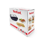 Grelhador de contacto com placas antiaderentes e fecho seguro Tefal cor prateado