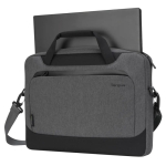 Mala para portátil em RPET com bolso frontal Targus 15,6'' cor cinzento