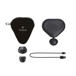 Massajador muscular portátil Bluetooth e carregamento USB-C Therabody cor preto