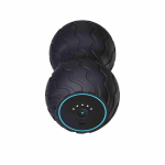 Rolo vibratório portátil para recuperação muscular Therabody cor preto