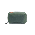 Organizador em nylon reciclado para acessórios de viagem Peak Design cor verde-escuro