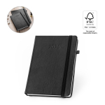 Agenda em couro sintético com suporte para caneta e planeamento semanal B5 varias cores