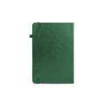 Agenda couro sintético com suporte para caneta e planeamento diário B5 cor verde-escuro segunda vista