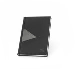 Agenda ecológica com dois bolsos exteriores e marcador de fita A5 cor cinzento