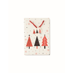 Saco-oferta de papel com motivo de Natal, tamanho pequeno cor branco terceira vista