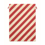 Saco-oferta natalício com fecho de cordão grande 50 x 70 cm cor vermelho terceira vista