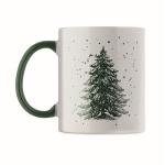 Caneca de cerâmica com motivo natalício e asa a condizer 300 ml quarta vista