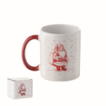 Caneca de cerâmica com motivo natalício e asa a condizer 300 ml