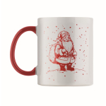 Caneca de cerâmica com motivo natalício e asa a condizer 300 ml quarta vista