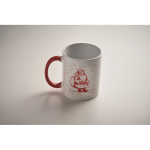 Caneca de cerâmica com motivo natalício e asa a condizer 300 ml vista fotografia