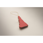 Enfeite de papel dobrável em forma de bola de Natal personalizável cor vermelho vista fotografia terceira vista