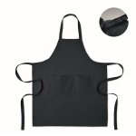 Avental com bolsos dianteiros e ajustável no pescoço 240 g/m2 cor azul