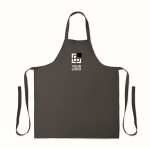 Avental com bolsos dianteiros e ajustável no pescoço 240 g/m2 cor cinzento-escuro vista principal