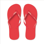 Havaianas de plástico monocromáticas e personalizáveis cor vermelho