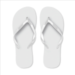 Havaianas de plástico monocromáticas e personalizáveis cor branco
