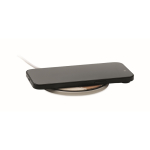 Carregador de telemóvel sem fios feito de algodão e cortiça 15 W cor branco terceira vista