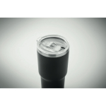 Copo de aço inoxidável com tampa de orifício deslizante 500 ml cor preto oitava vista