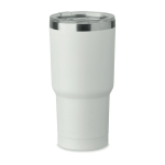 Copo de aço inoxidável com tampa de orifício deslizante 500 ml cor branco oitava vista