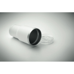 Copo de aço inoxidável com tampa de orifício deslizante 500 ml cor branco