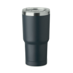 Copo de aço inoxidável com tampa de orifício deslizante 500 ml cor azul-marinho oitava vista